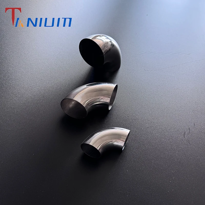 90Degree Radius Titanium Elbow Dia 60-76mm Exhaust Bends Pipe Fittings for Car Modified