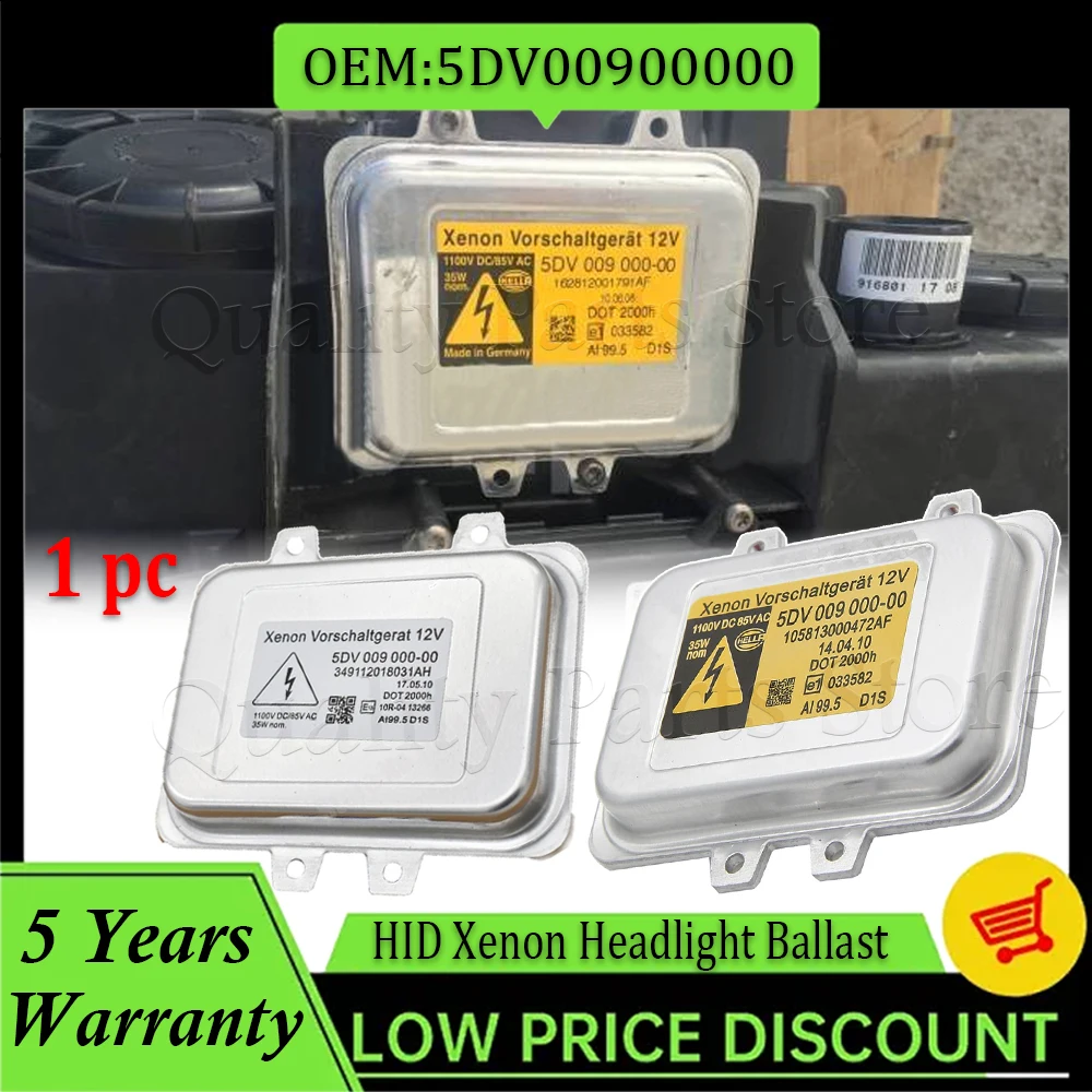 1× Xenon Headlight Ballast Control Unit Module 12767670 5DV00900000 For BMW E60 E61 Ford MERCEDE-BENZ Land Rover HYUNDAI D1S D1R