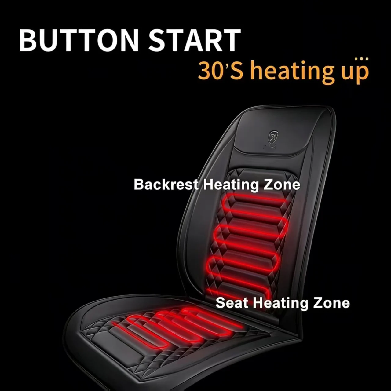 1/2pcs Winter Heated Car Seat Cover 12V Heating Warmer Car Seat Cushion Auto Universal Car Seat Protector Cloak Cover Pads Set