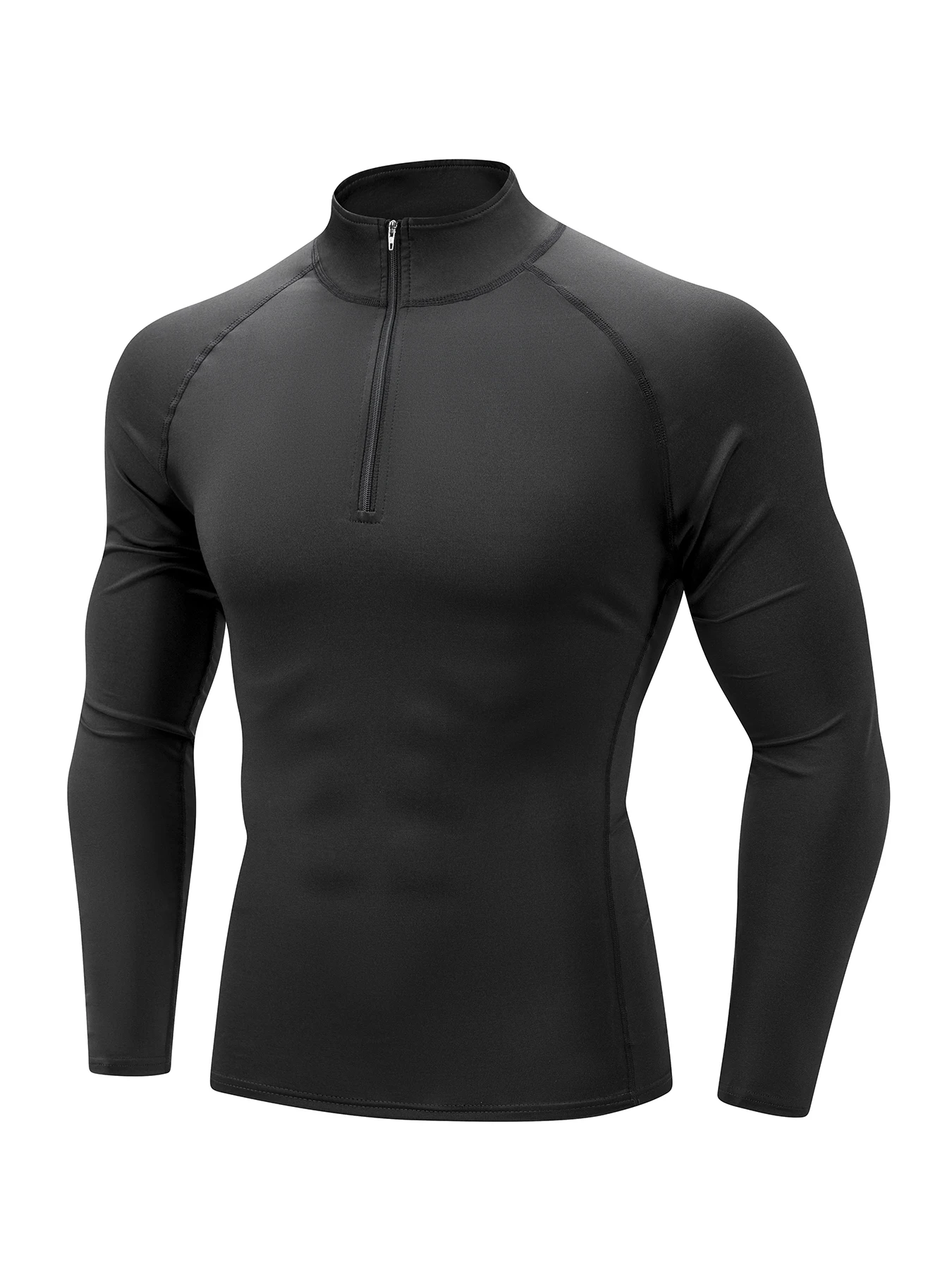 Men's Outdoor Sports Long Sleeve T-shirt Leisure Speed Dry Cycling Fitness Long Sleeve Breathable Elastic Sports Clothing Tops