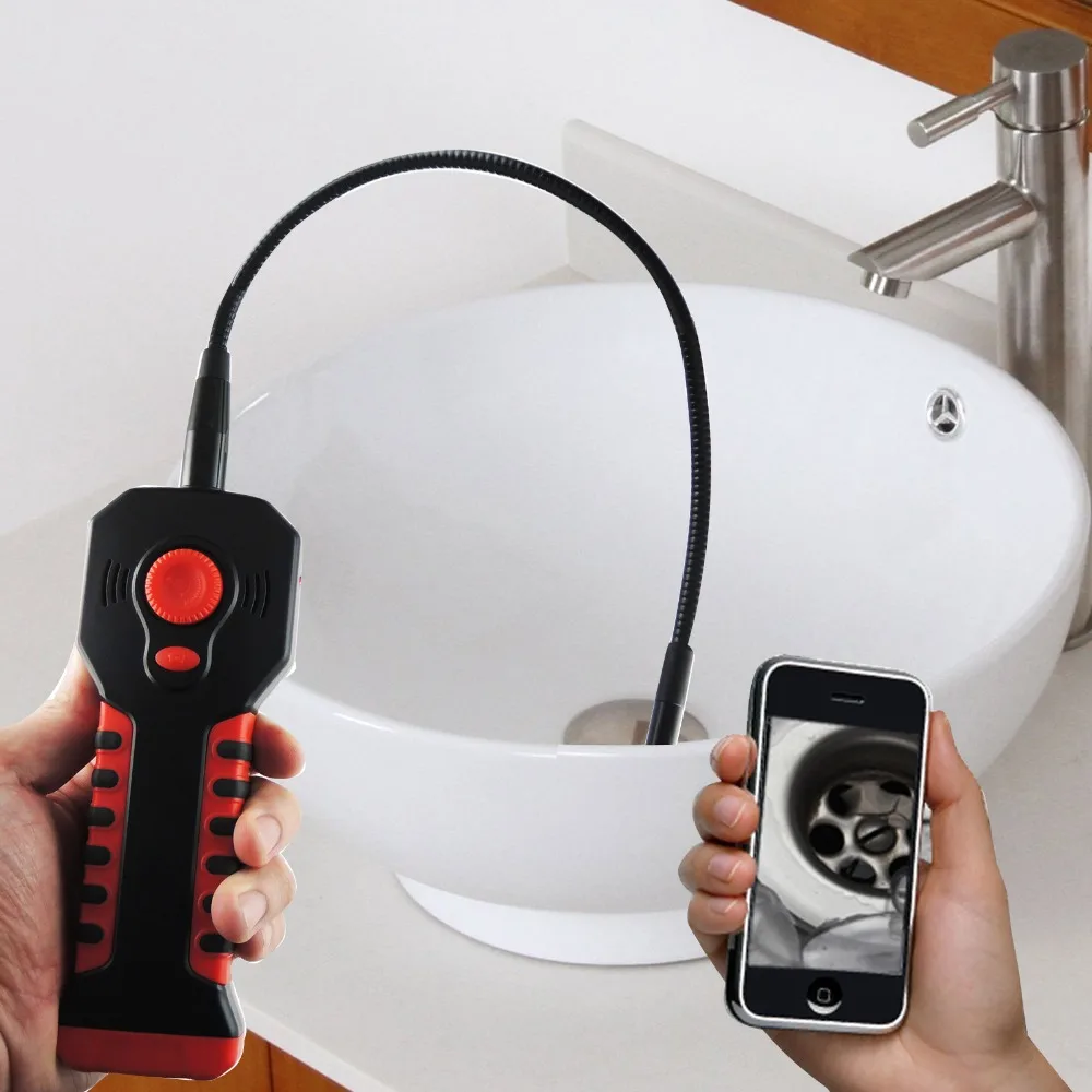 كاميرا فحص صناعية 8.5 ملم HD 20 متر WIFI المدى مقاوم للماء المنظار 6 LED Borescope أنبوب IOS أندرويد ويندوز آيفون آي باد