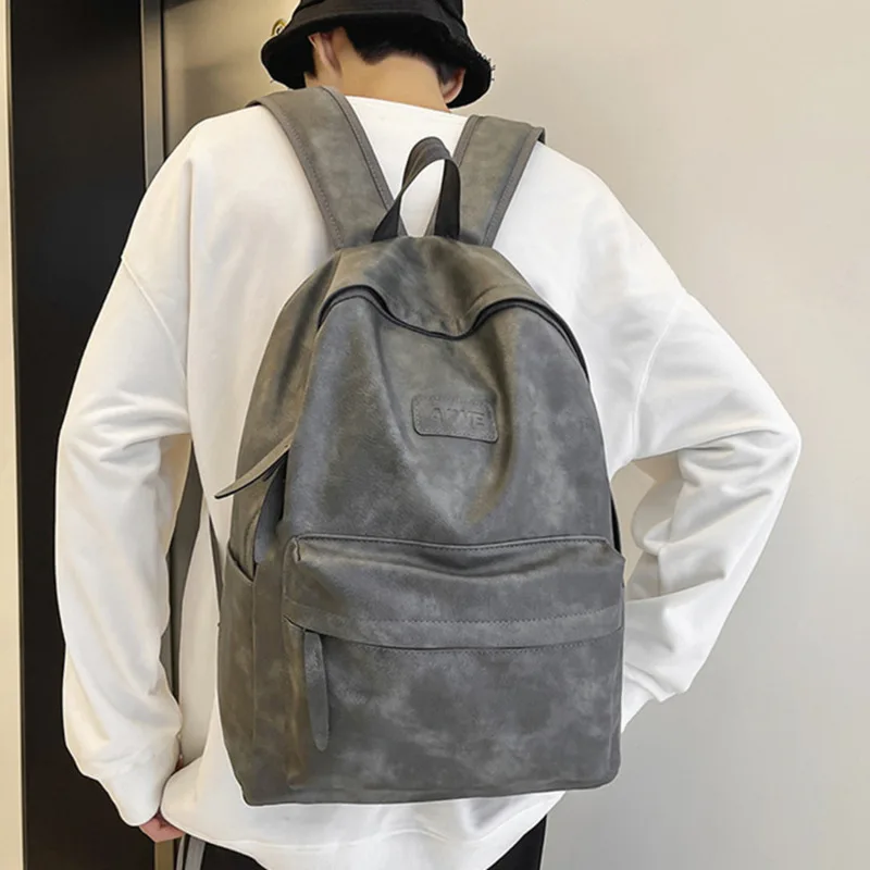 

High Quality Women Man Backpack PU Leather Men's Backpacks Girl Luxury Designer Back Pack Laptop Bag Large Capacity Travel Bag