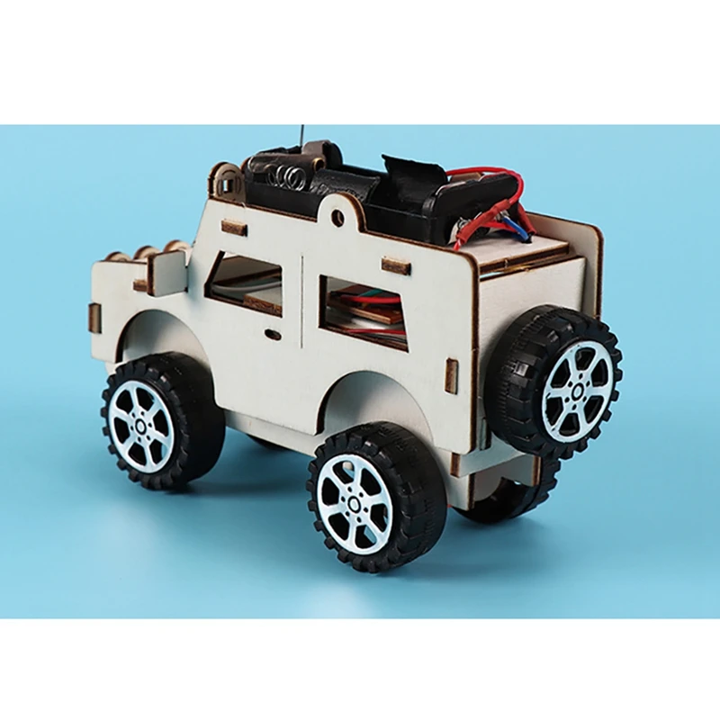 DIY Electric For Jeep Model Kits Kids Student Scientific Experiment Vehicle Toy Scientific Experiment Manual Assembly