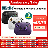 8BitDo Ultimate 2 Wireless Controller Gamepad With 8Speed Exclusive Technology TMR RGB Lighting Joysticks for PC Android