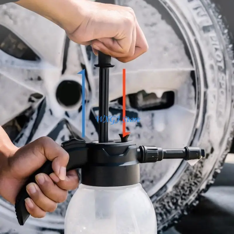 

37JE 2liter Sprayer 67.6Oz Professional Auto Detailing; MultiPurpose Pressure Hand Pneumatic Foam Cannons