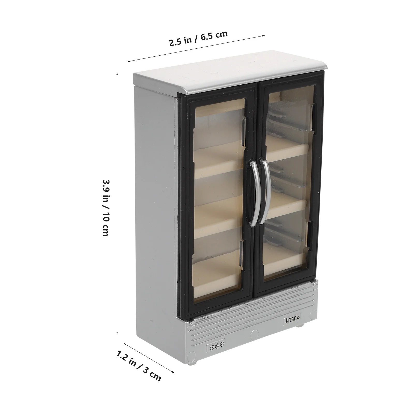 2pcs Mini Fridge Toy: Double Door Dollhouse Refrigerator For Kids Pretend Play Miniature Kitchen Furniture Set, Portable Plastic