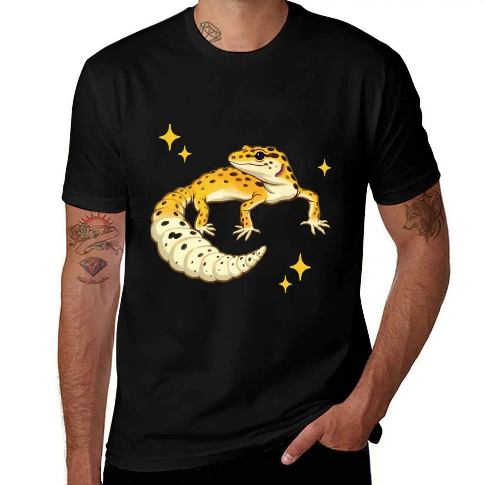 

Leopard Gecko T-Shirt cotton t shirts man 100% t shirts for man cotton funny T-Shirt