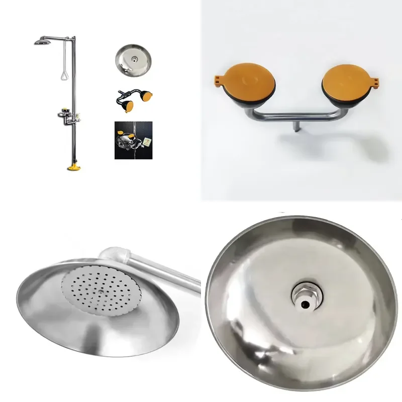 Safety Shower and Eye Wash Station for Emergency First Aid Industrial Laboratory Quality Control Equipment