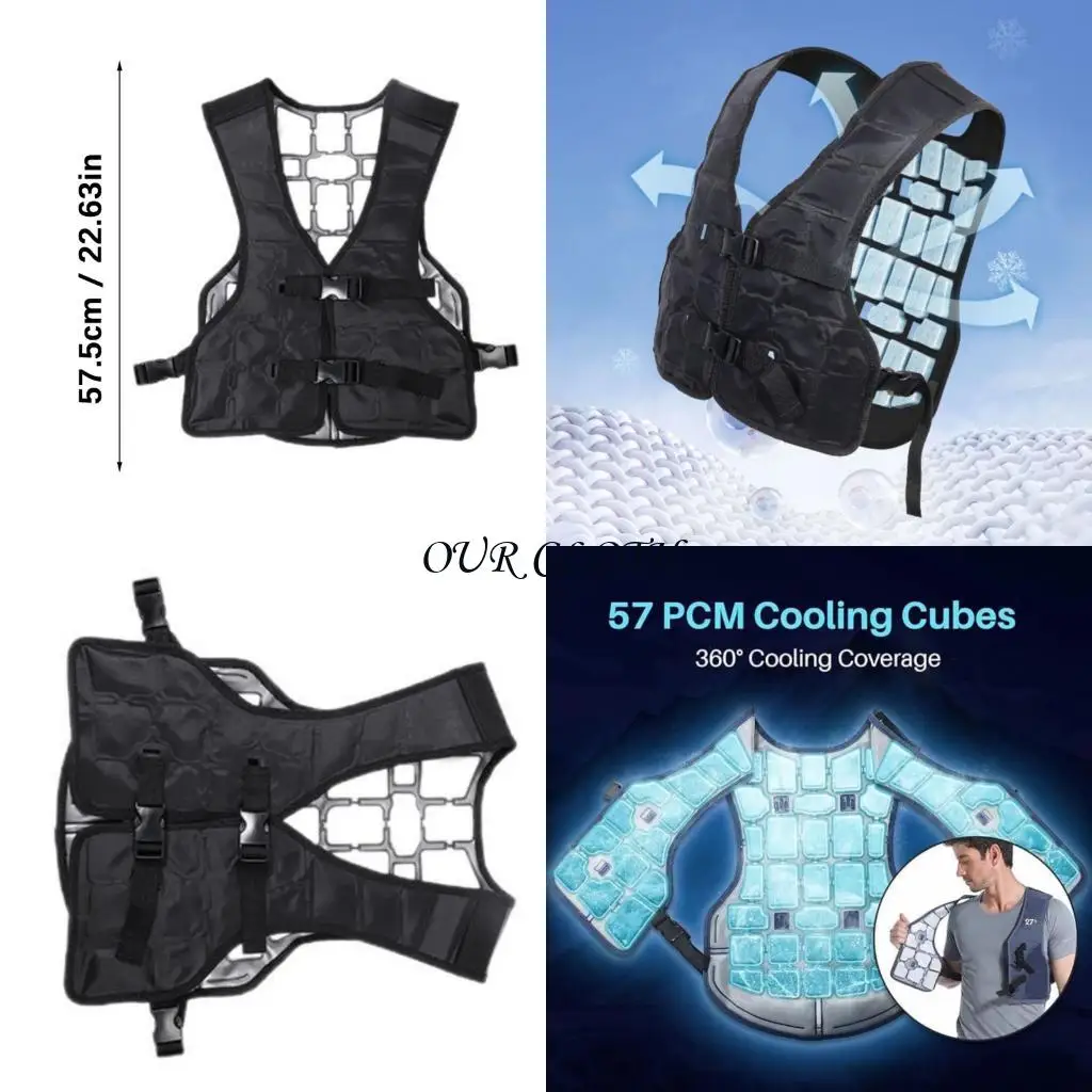 Chaqueta enfriamiento, chaleco enfriamiento verano Chaleco refrigeración para para clima cálido, chaleco