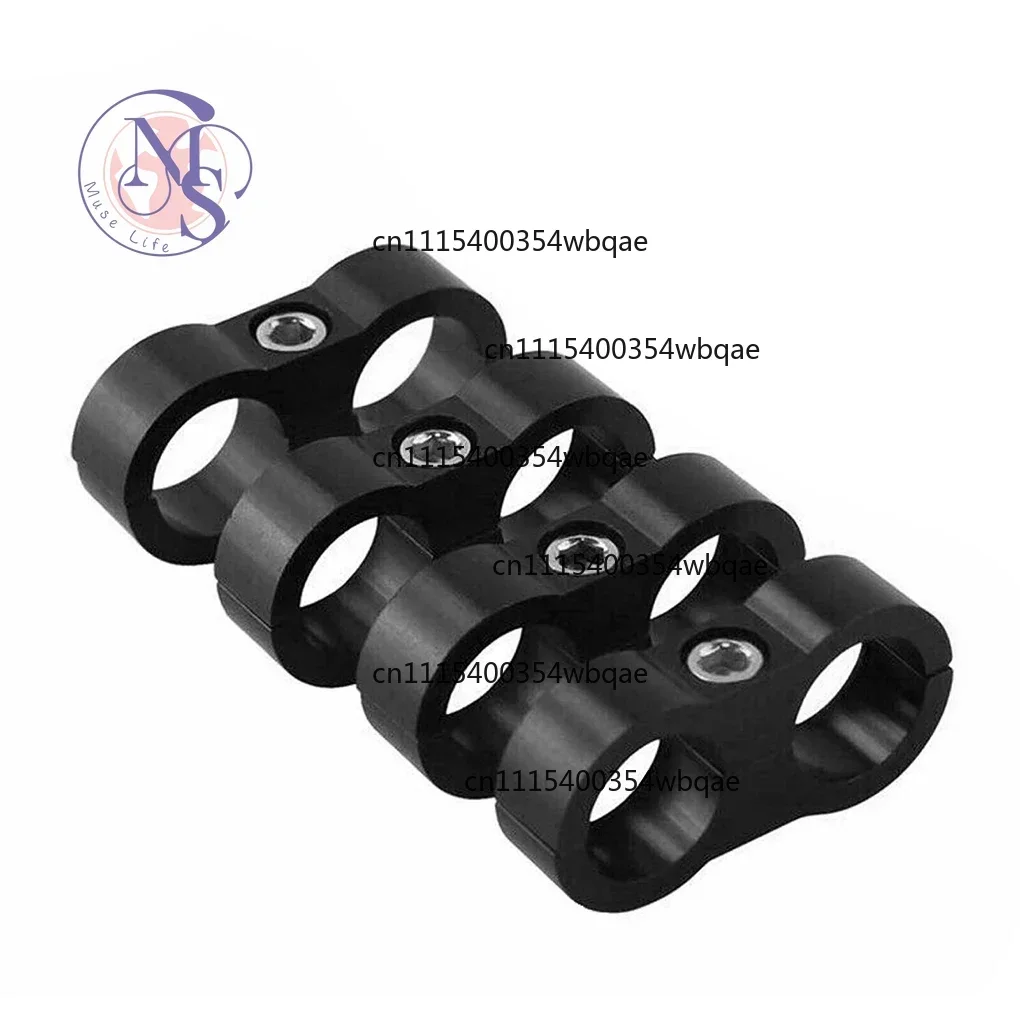 AN4 AN6 AN8 AN10 Hose Separator Clamp Bracket Kit Billet For Oil Fuel Water Tube Line