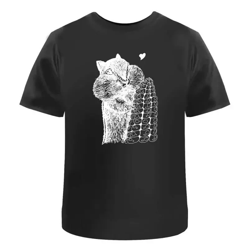 Chipmunk Loves Corn' T Shirt 100 Cotton S Xxl Ta015519