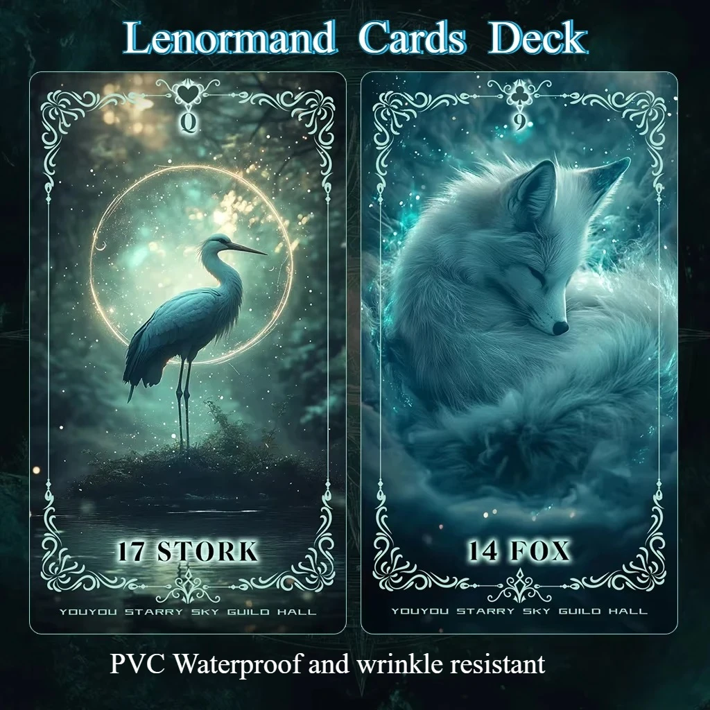 

Высокое качество ПВХ водонепроницаемые карты Lenormand Волшебное время Оракул Астрология Гадание Бар Вечеринка Ведьма Настольная игра Ремонтная колода
