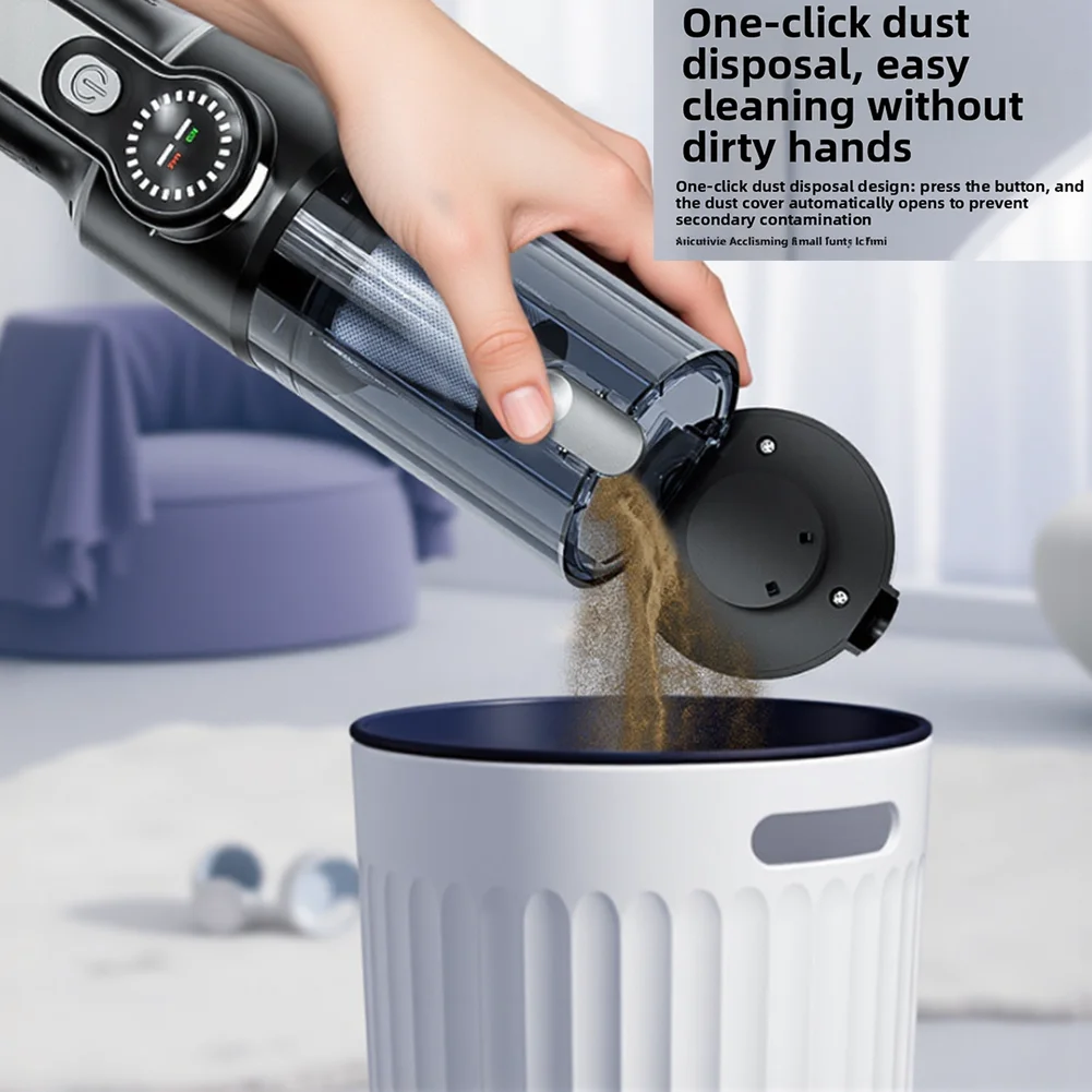 For Car For Home Handheld Vacuum Car Cleaning Easy Empty Handheld Vacuum Cleaner Cleaning Tool Type-C Fast Charging