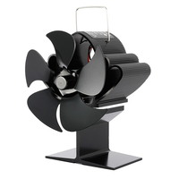 5 Blade Fireplace Fan Stove Fan Effecient Heat Powered Log Wood Burner Ecofan Quiet Fan Home Heat Distribution For Home