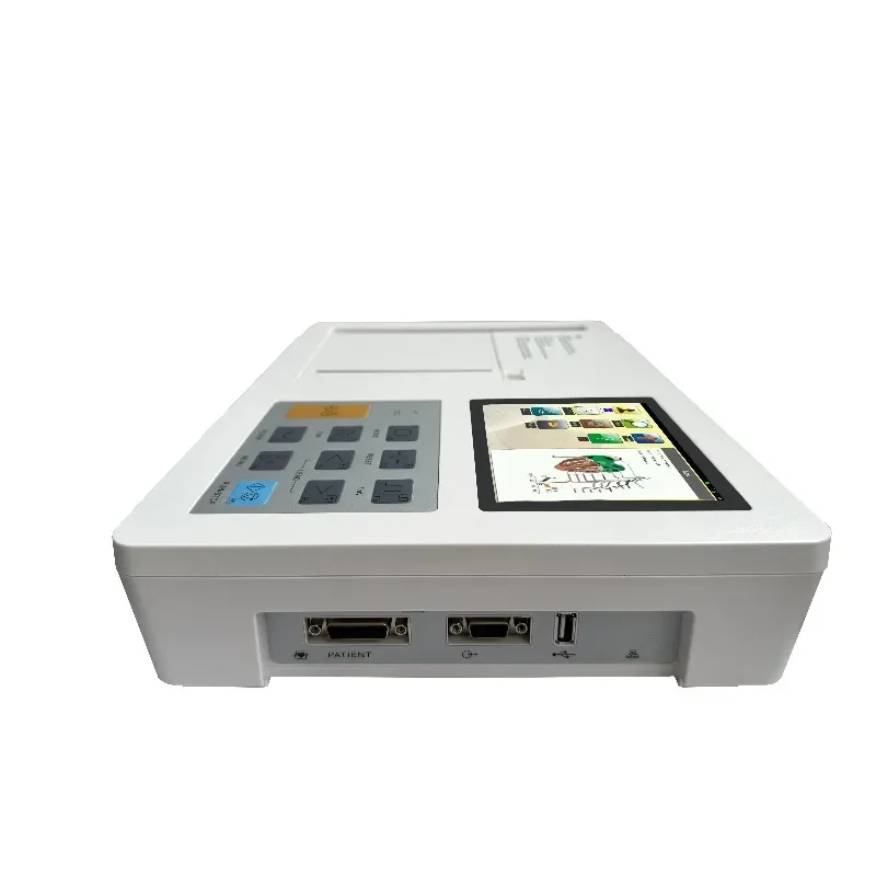 High Quality 12-Lead Touch Screen / Analyzer Portable 3-Channels Electric Powered Pathological Analysis Equipment