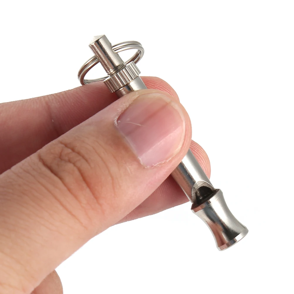 นกหวีดเสียงอัลตราโซนิคสำหรับฝึกสุนัขสีเงิน