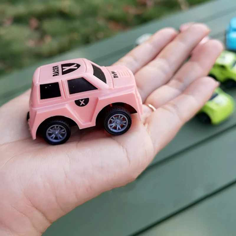 Children Pull Back Car Toys Educational Toy Plastic Simulation Cartoon Cute Mini Small Car Model Children Best Birthday Gifts