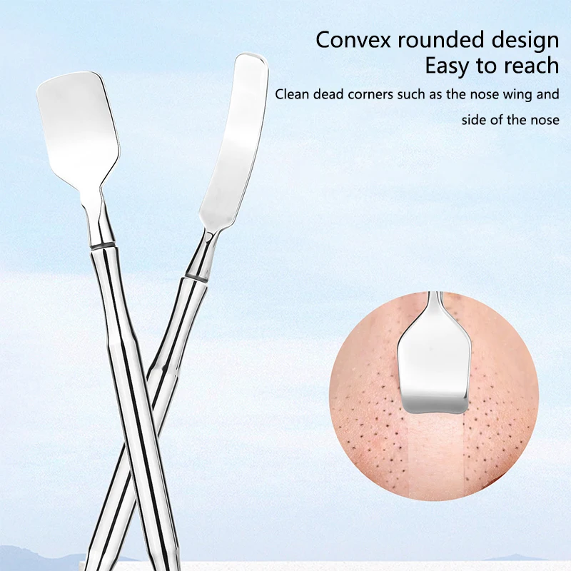 にきび抽出ツール,ステンレス鋼のダブルヘッドにきび除去剤,顔のにきび除去,プロ