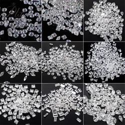 Mini Size D Color Fancy Shape Melee Loose Moissanite Stones Gemstone Marquise / Pear / Oval / Princess/ Rectangle Beads For DIY