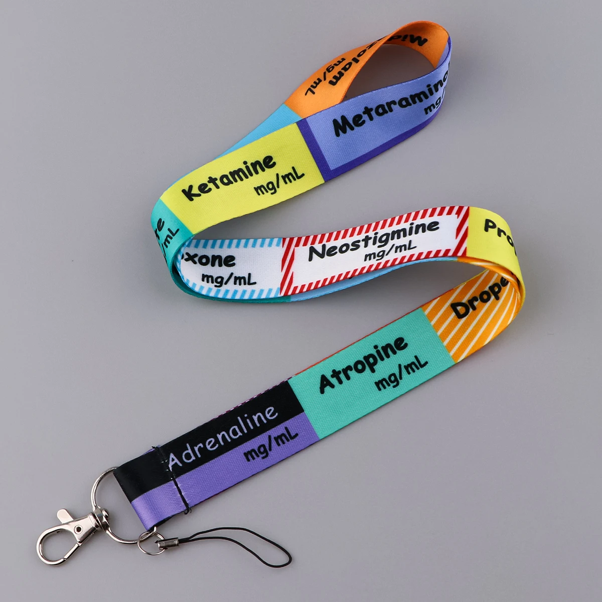 Doctor Nurse Medical Series ICU Lanyard Business Credit Card Holder Neck Strap Keychain Hang Rope ID Badge Holder Lariat Lasso