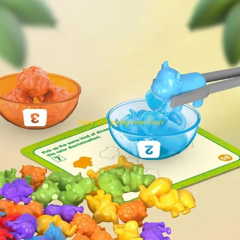 23GD Kids Count Toy Toy Colorful Dinosaur Educational Toy Motor e giocattolo sensoriale