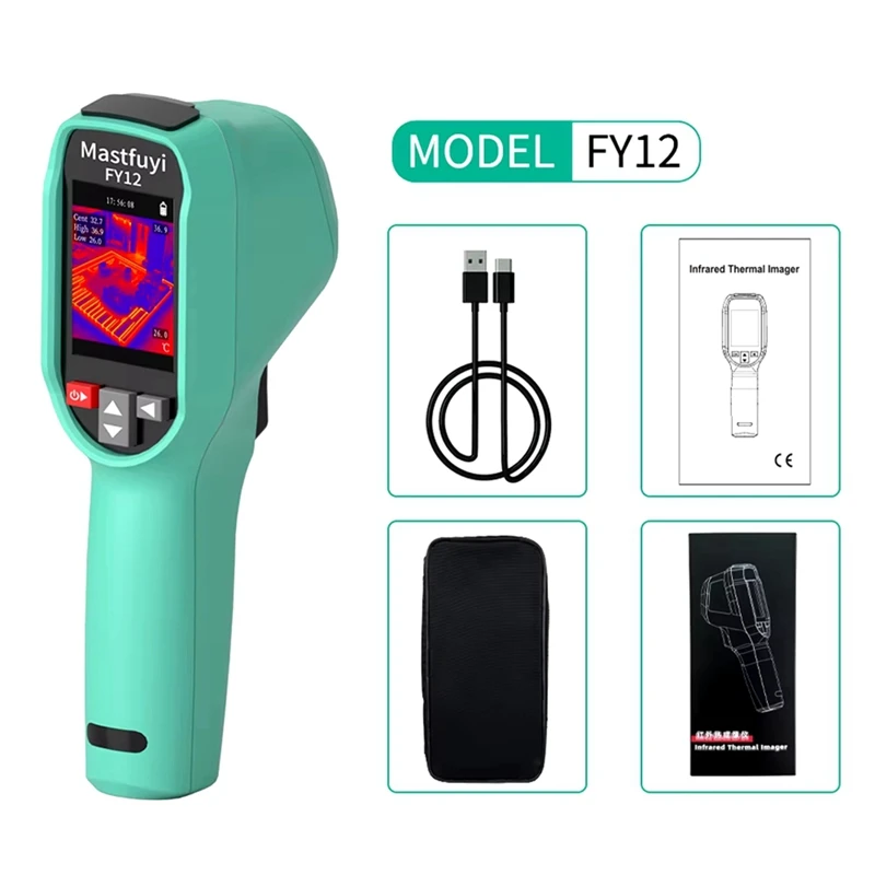 2025 New MASTFUYI FY12 Rechargeable Thermal Imaging Camera Handheld Thermal Imager -20℃-550℃ Waterproof Dustproof Drop Resistant