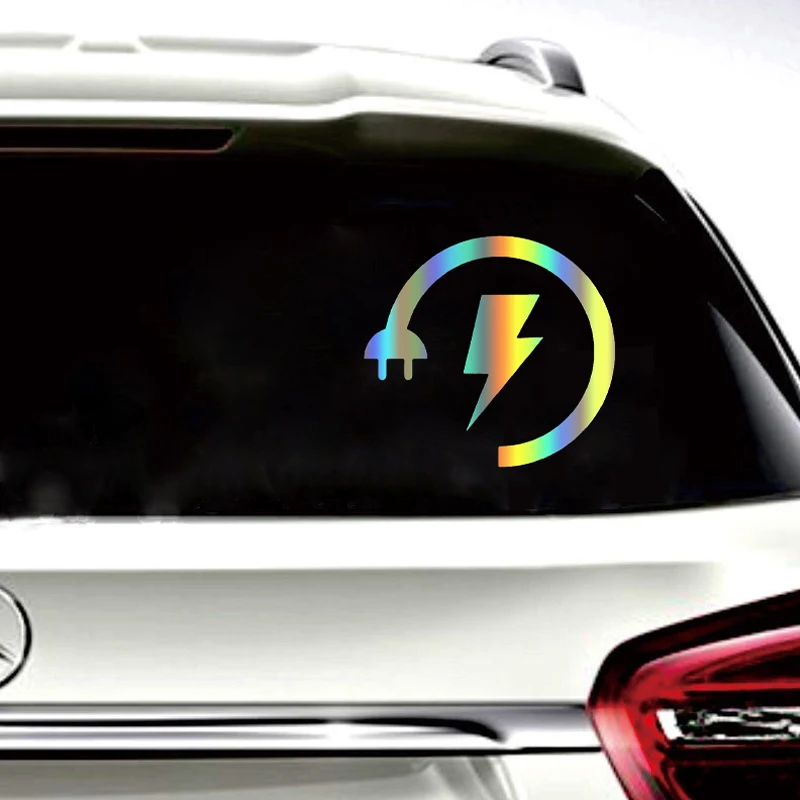 Electric Plug Shape Fashion Waterproof Car Sticker For Bumper Windshield Auto Motorcycle Laptop Truck
