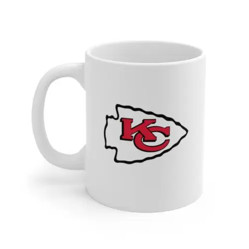 Chiefs Coffee Mug White Ceramic 11 oz