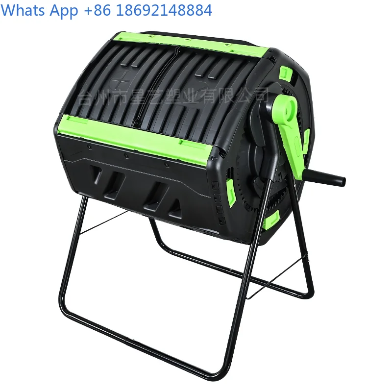 Rotating Drum Aerobic Compost Bin Kitchen Waste Leaf Fermentation Box Household Garden Large Capacity Compost Bin