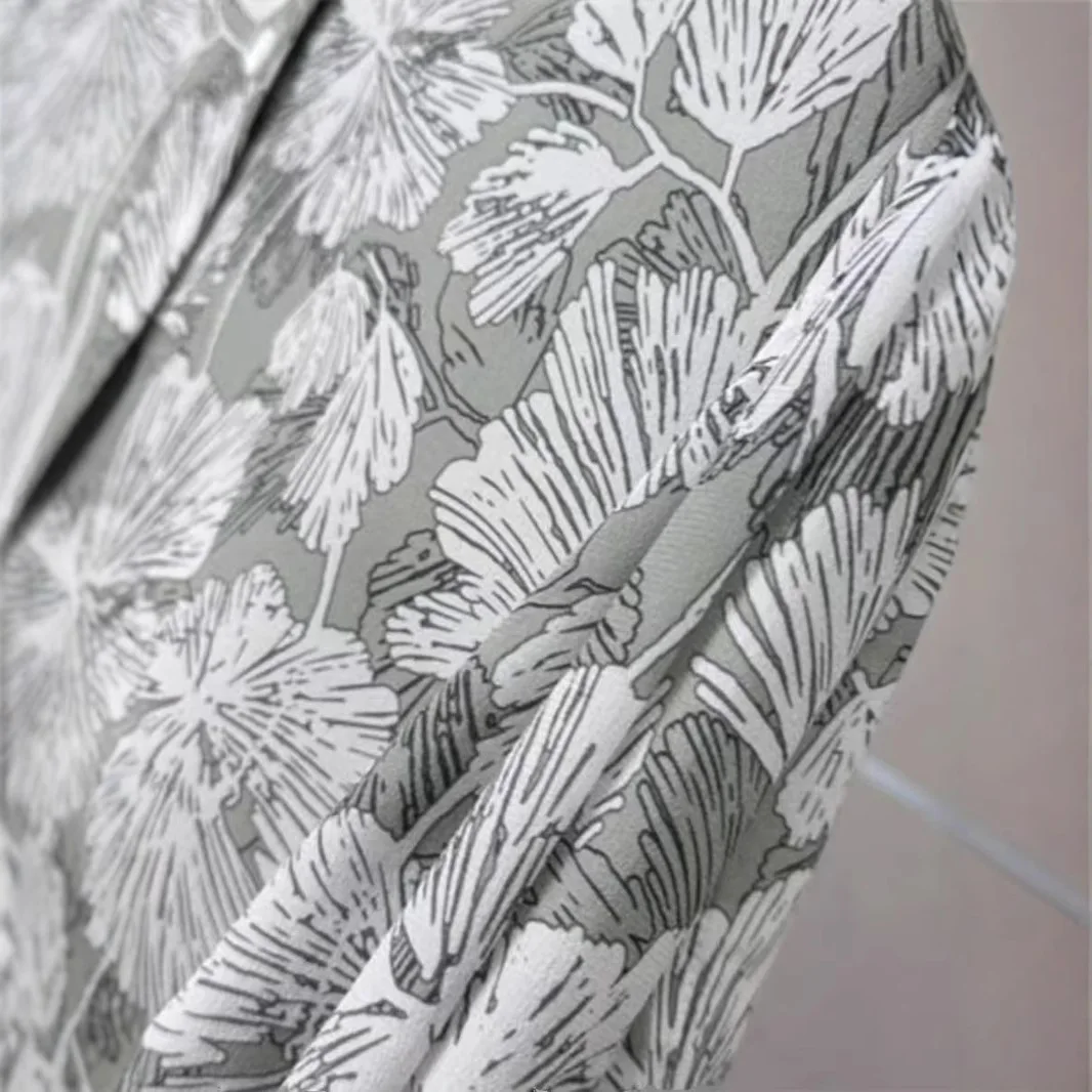 Spring Summer 2025 New Women Solid Color Print Shirt Long Sleeve Loose Simple Underwear Top Camisas