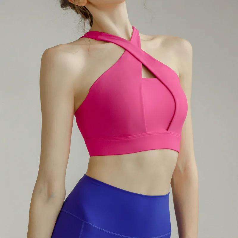 

Cross Ba Sports Bra Qui Dry Fitn Running Women's Underwear Yoga Vest o Absorption Breathable Comfortable Gym Top