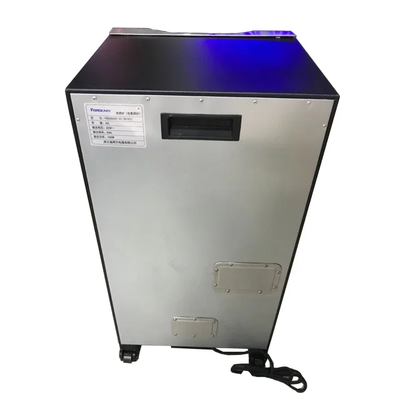 Forno elétrico inteligente de 60l, forno de fumaça elétrica, lascas de madeira, uso de carne, forno de fumo/salsicha pequena, peixe, forno de bacon defumado