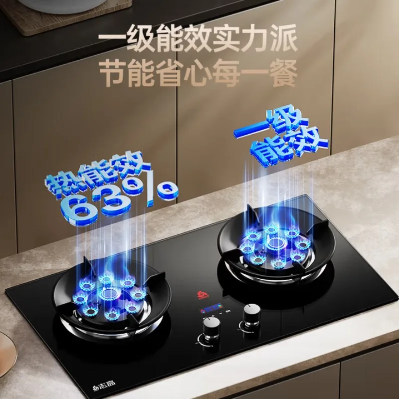 

2kw Household Gas Stove Double Burner First Class Energy Saving Kitchen Stove Without Opening