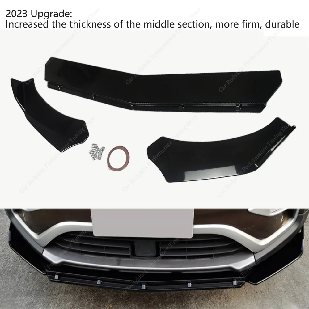 For Bmw X3 F25 Pre-Lci 3Pcs Gloss Black Front Bumper Lip Spoiler Splitter Diffuser X3 35i 35d 30i 30d M Pack 2010-2014 Tuning