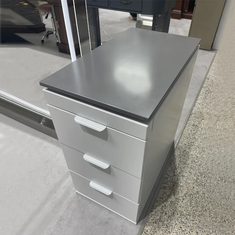 Modern Luxury Professional Hair Salon Equipment Working Trolley 2 Layer Portable And Foldable Saloon Trolley With Wheel