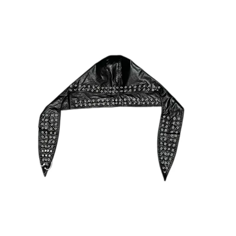 2025 Playboi Carti YVL Style Leather Hip Hop Hat Strap Headscarf