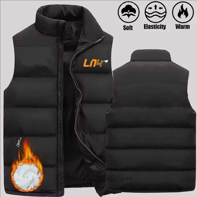 

Men New Auntumn Winter Fashion Warm Comfortable Casual Jacket Vest Coat Men Outdoor Sleeveless Mandarin Collar Jacket Vest