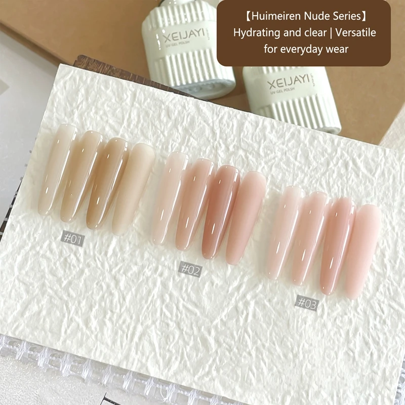 15ml Bottle Base Color Nude Glue 3 Colors Nail Polish Glue Nail Art Phototherapy Glue Ice Skin Naked Pink Gel Nail Polish