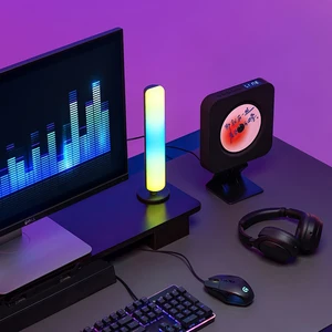 RGB hafif Müzik ritim pikap ve ışık, güncel model, USB şarj edilebilir, Yılbaşı dekorasyonu, masaüstü, bar 12-en çok satan, dekorasyon masası, mutfak, №10
