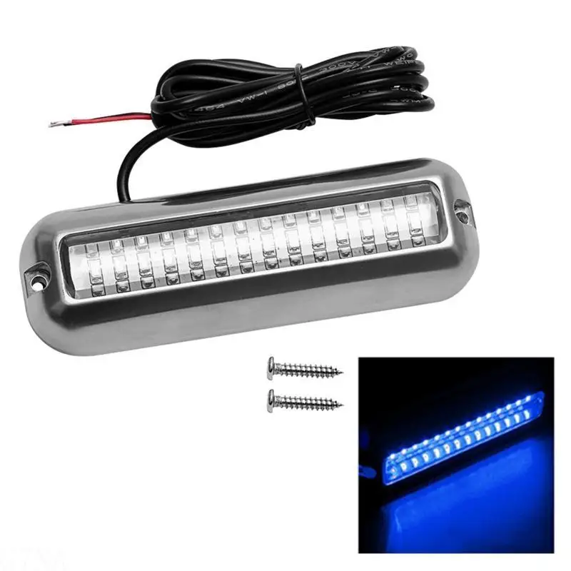 G7NA Marine Boat Pontoon Underwater Light Transom Light 42 LED 10-30V
