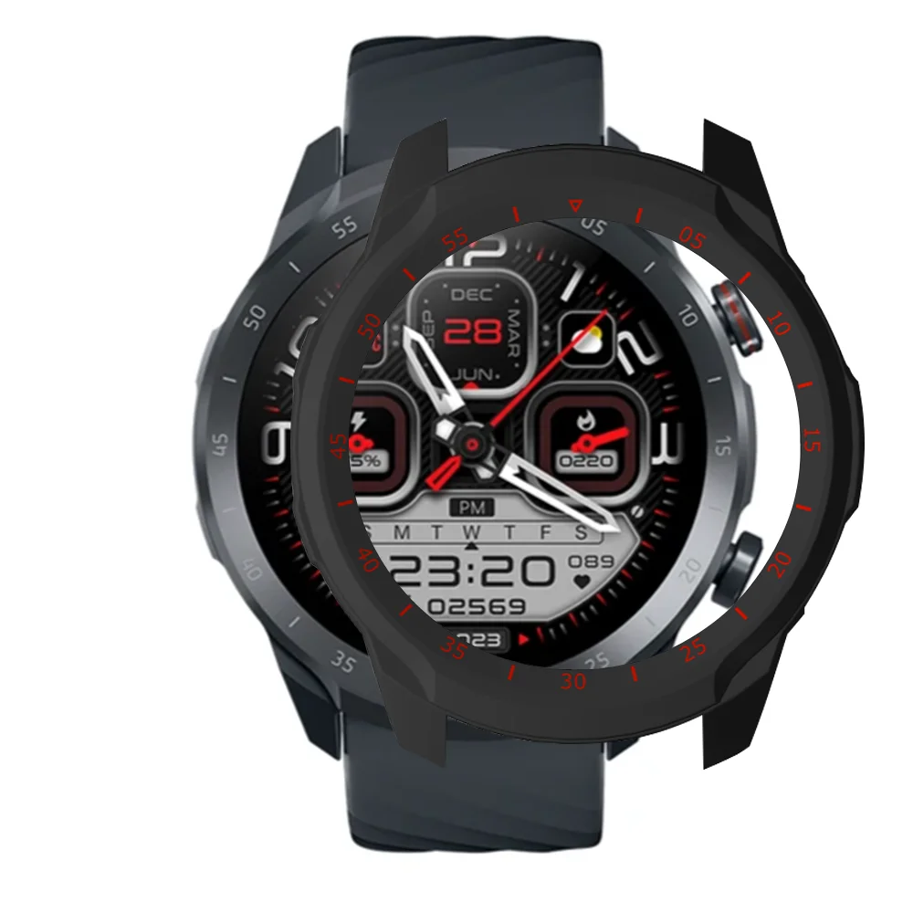 جراب واقي للساعة الذكية Mibro A2 ، واقي الإطار ، الكمبيوتر الشخصي ، غلاف ناعم