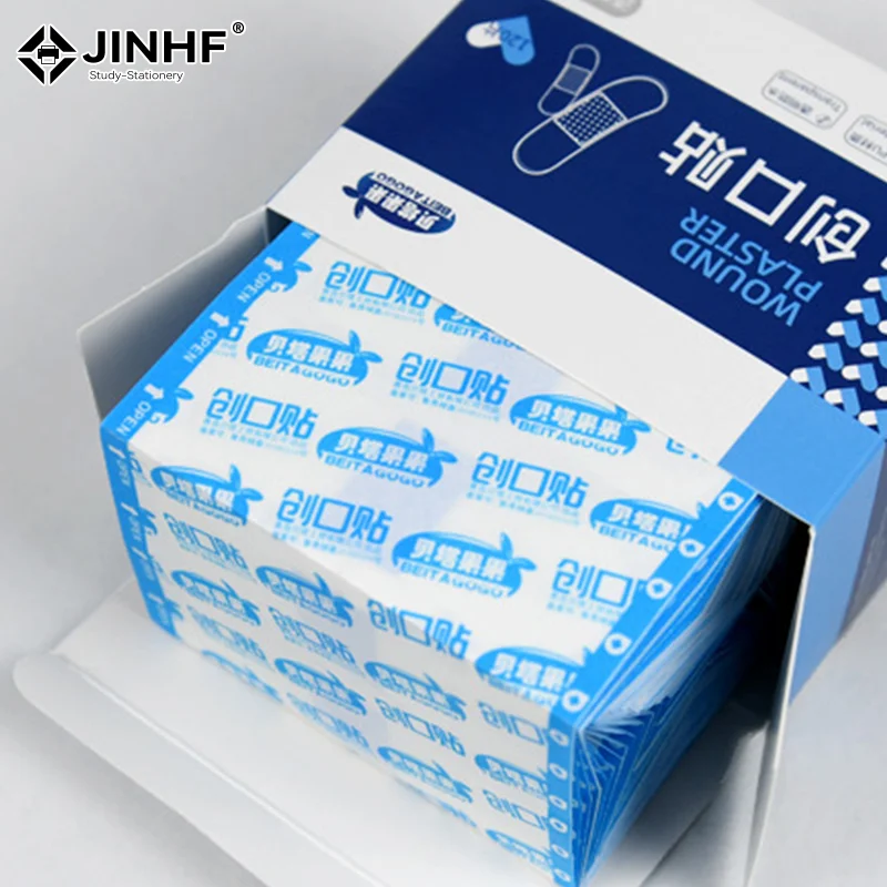 120pcs PU Transparent Waterproof Band Aid Adhesive Medical Strips Plaster for Wound Sports Bathing Home Travel First Aid Kit