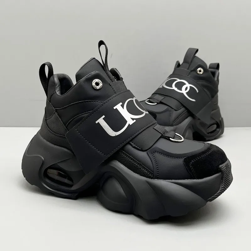 2026 New Arrival Sneakers Men Platform Pu Leather Male Sports Shoes Designer Run Men Fashion Solid Color Footwear Big Size 45 46
