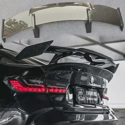 1M M3 E82 E87 E90 E92 E93 F30 F10 For BMW Spoiler Universal Tail ABS Carbon Material Rear 145CM ABS GT Style Rear Trunk Wing