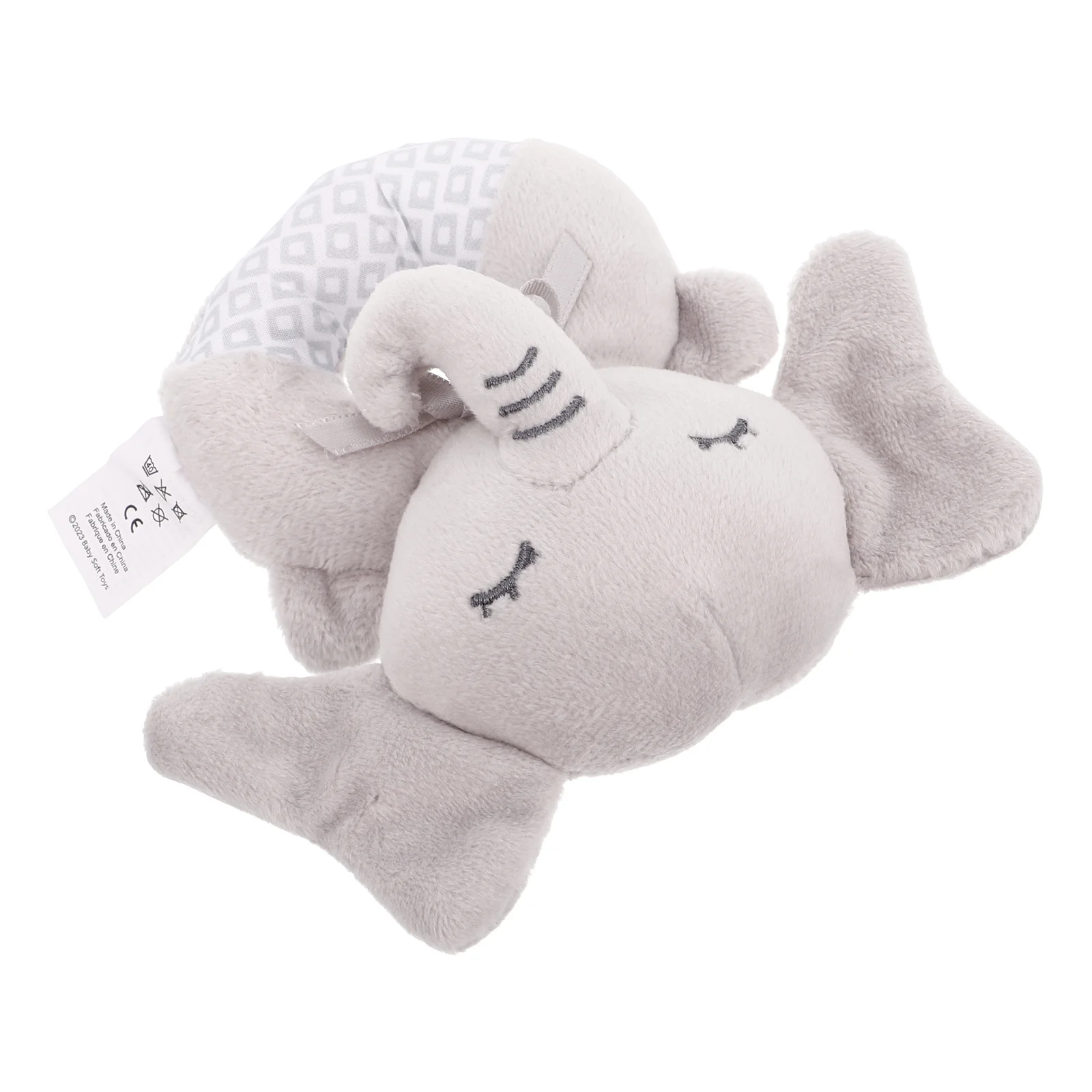 

Baby Elephant Sensory For Newborn Tummy Time Teething Ring Elephant Cuddle Infant Grip Play Soother