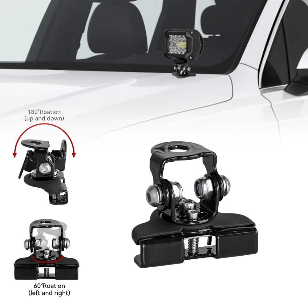 Abdeckhalterung LED-Arbeitsleuchte Klemme LED-Lichtleiste Montagehalterung Halter Motorhaube Nebelscheinwerfer Halter Offroad 4x4 Auto Zubehör