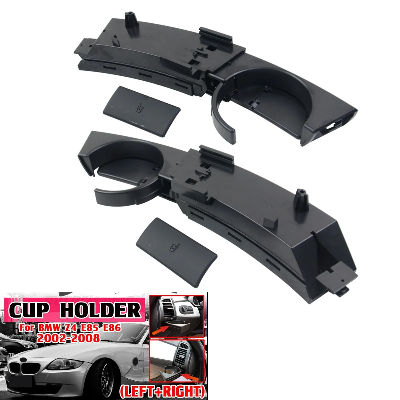 Car Dashboard Cup Holder Front Insert Drink Holder For BMW Z4 E85 E86 2003 2004 2005 2006 2007 2008 Cupholder Mount accessories