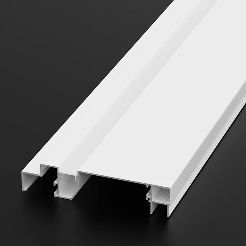 2M Wall Washing Luminous Gypsum Linear Lights Ceiling Corner Double Eyelied Aluminum Profile Indoor Decor Reflector Strip