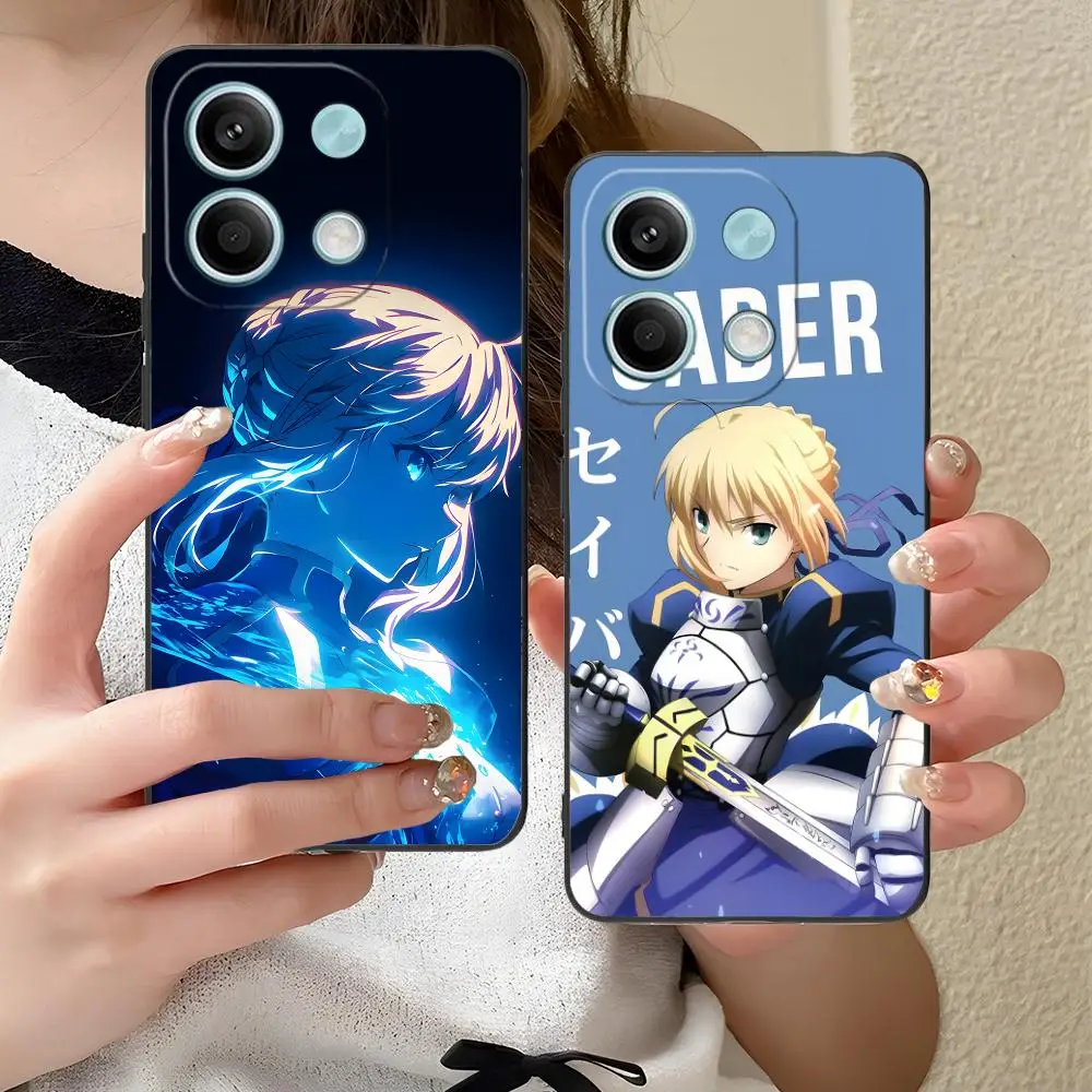 حافظة لهاتف Xiaomi Redmi Note 14 13 12 11 10 9 S A Pro Plus Lite 5G للهواتف المحمولة السوداء الهاتف الذكي الجميل #4