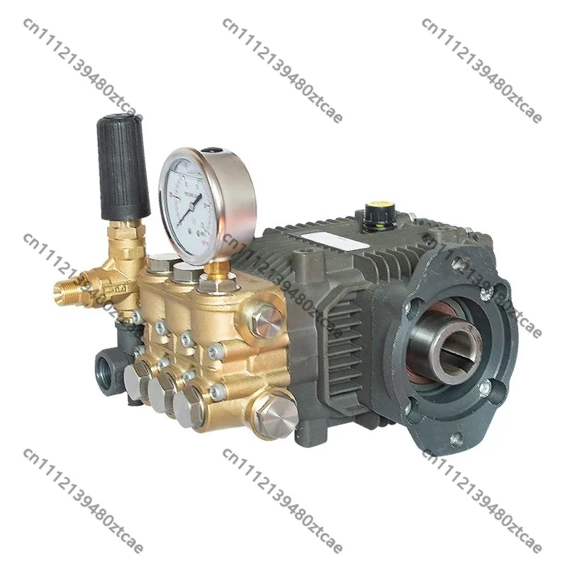 High Pressure Washer Pump BM-F5 Hydraulic Motor Drive Brass Forged Triplex Plunger Pump 100-180Bar 10-15LPM Ceramic Piston